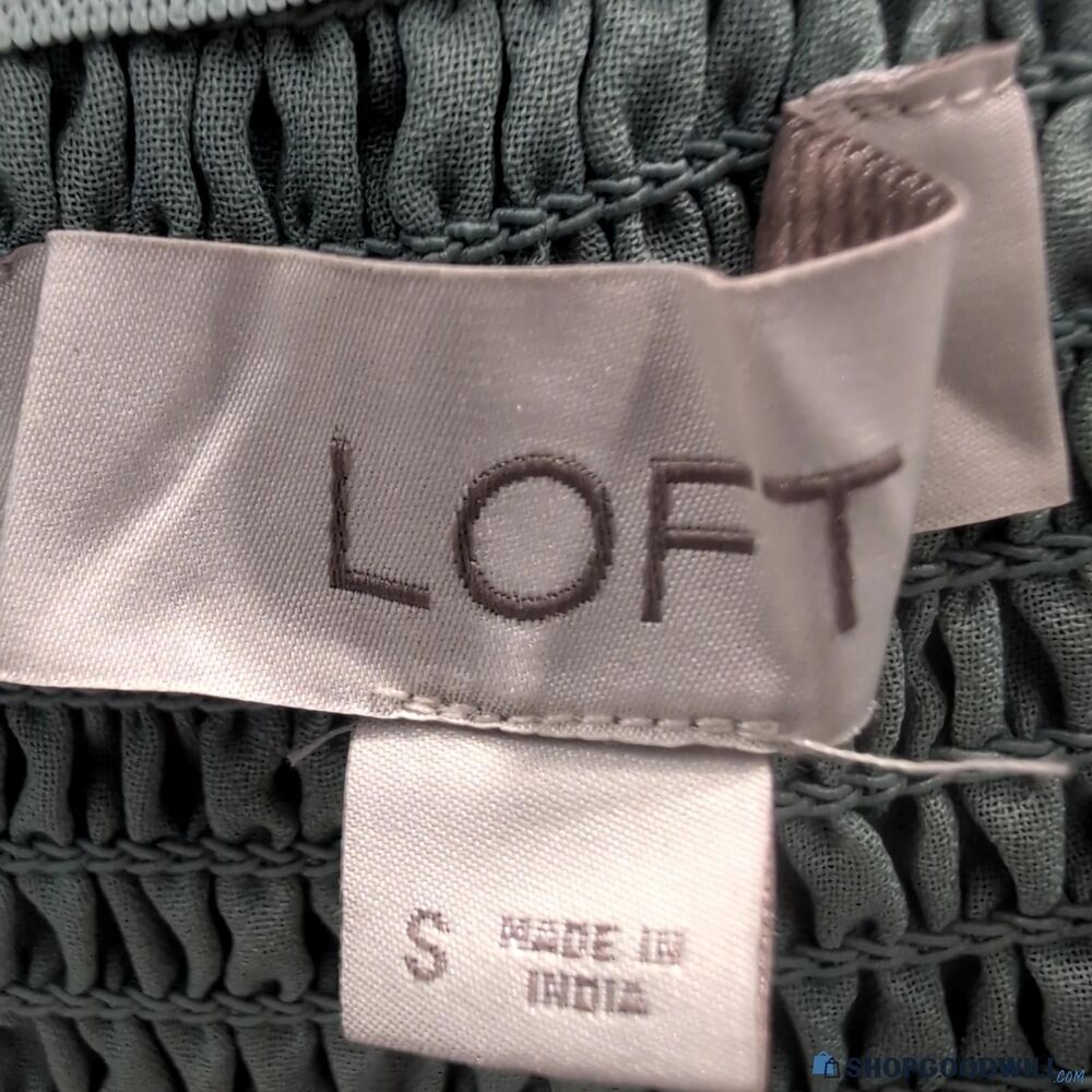 LOFT Smocked Swiss Dot Blouse - Size Small - NWT - Picture 5 of 5